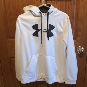 Women’s White Medium Loose Under Armour Sweatshirt